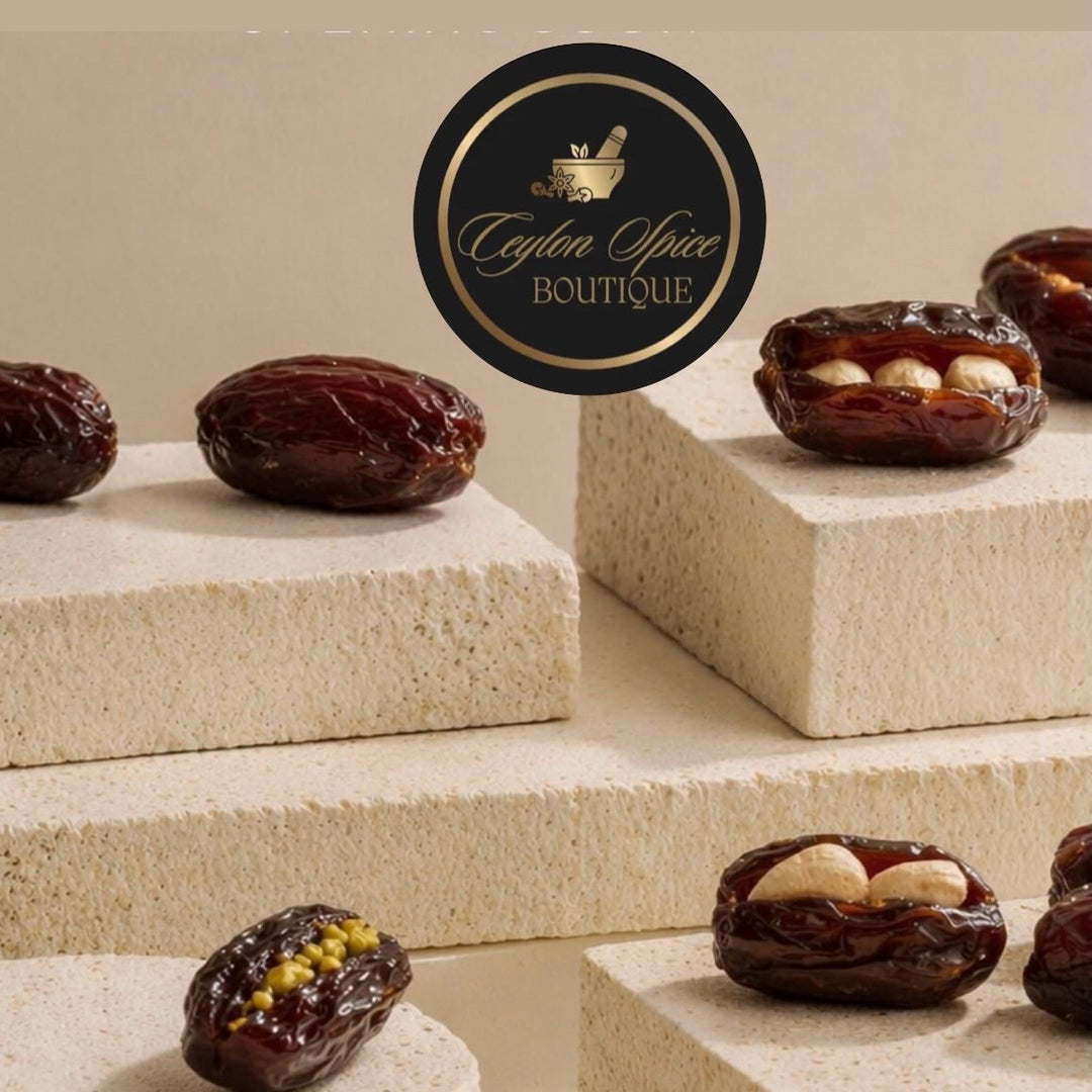 Dates Box Filled with Nuts