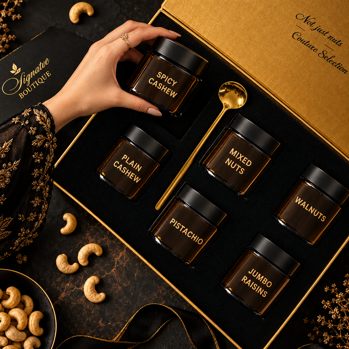 Luxury Amber Bottles Nuts Box