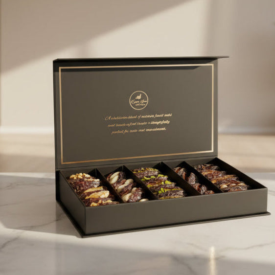 Dates Box Filled with Nuts