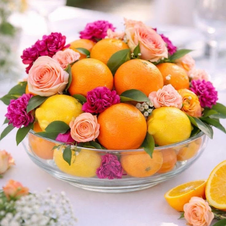 Pink Roses & Orange Theme